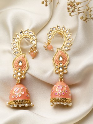 ANOUK Gold-Plated Contemporary Jhumkas Brass Jhumki Earring