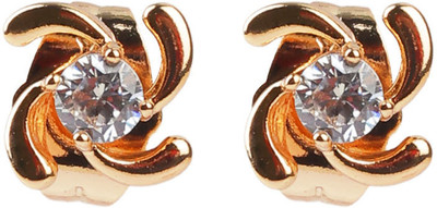 RedSolitaire WESTERN golden STUD EARRINGS Alloy Stud Earring