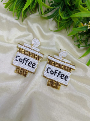 Majestic Coffee Earrings Metal Stud Earring