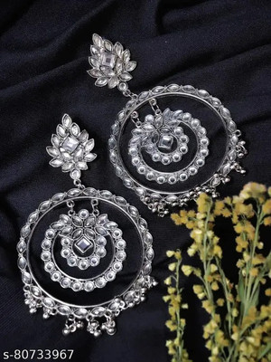 Anamya Collections MIRROR EARRINGS Alloy Stud Earring