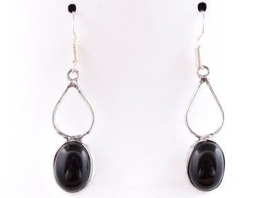 AAR Jewels Drop Dangle Earrings Onyx German Silver Drops & Danglers