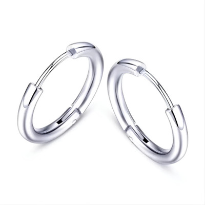 shivay Mens Women Unisex Silver Bali earrings Jewellery Salman khan style High Polish Cubic Zirconia Metal Hoop Earring