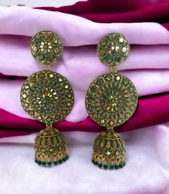 ONWISH Trendy Long Jhumka Earrings For Women for Partywear, wedding Alloy Jhumki Earring