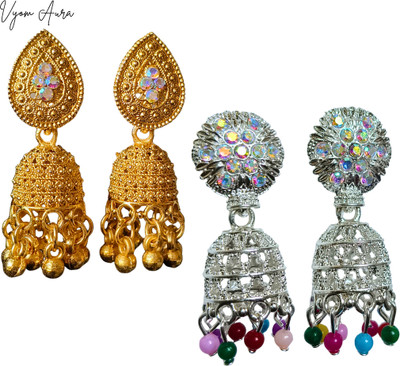 Vyom Aura Ear ring va03 Metal Jhumki Earring, Huggie Earring, Hoop Earring, Drops & Danglers