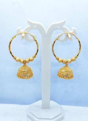 Drama queen fashion 1 Gram Gold Jhumki Bali Copper Jhumki Earring