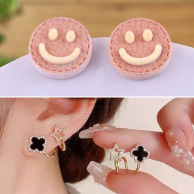 estailo fashion Smiley Dazzle Chain Earrings Alloy Earring Set