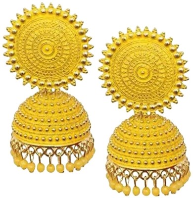 Glowstore Indian Woman Traditional Party wear Jhumka Fashion earrings Alloy Jhumki Earring