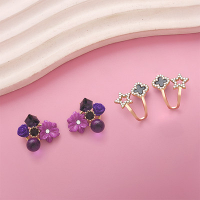 estailo fashion Estailo Fashion Blogger Bloom Statement Earrings | Bold Floral Studs Alloy Drops & Danglers
