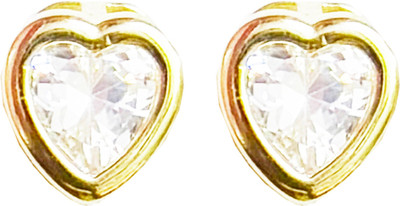 Gleefolks Traditional Classic Stylish Stone Earrings Metal Stud Earring