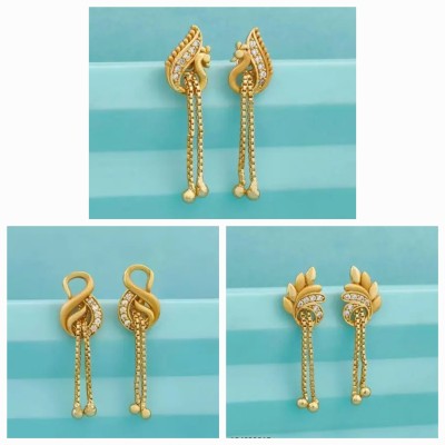 MRR Latest earring and studs Cubic Zirconia Alloy Stud Earring