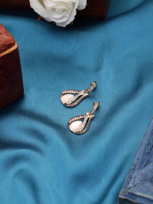 DESTINY JEWEL'S Stone Décor Luxurious Edition Exquisite Design Earrings For Women & Girls Cubic Zirconia Alloy Drops & Danglers