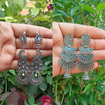 Jhumka Street Jhumka Earrings for girls stylish Pack of 2 Alloy Jhumki Earring