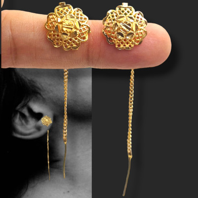 zhouse m11rsdh9186 Copper Earring Set