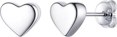 HighSpark 925 Silver Tiny Cute Heart Stud Earrings Sterling Silver Stud Earring