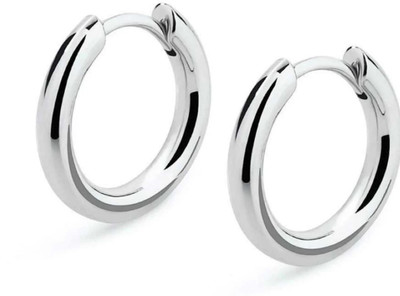 SWKCEESSI Mens Womens Salman Khan Style Silver Bali Piercing Stud Earring (Pack of 1 Pair) Stainless Steel Stud Earring, Hoop Earring