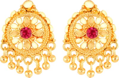 VIGHNAHARTA VFJ1829ERG_10 Cubic Zirconia Alloy, Brass Drops & Danglers, Stud Earring