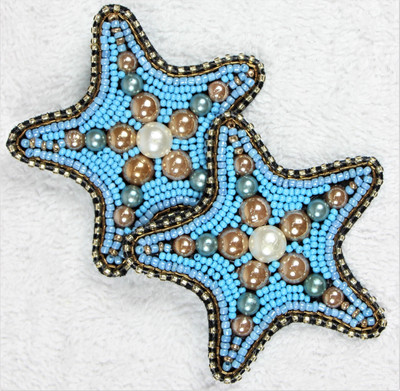 quirkify Beads Star Earrings for Women & Girls | Lightweight Handmade Dangler Earrings Fabric Earring Set