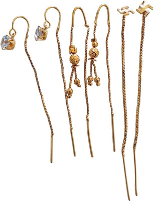 Sadid Suidhaga Earring Zircon Alloy Ear Thread