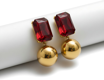 Muskan Enterprises Cyrstal Daimond earrings for women for special Occassion Crystal Brass, Crystal, Alloy Earring Set, Drops & Danglers, Jhumki Earring, Huggie Earring