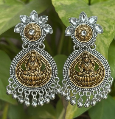 LMRTHREADS TEMPLE EARRINGS Gold, Copper Earring Set
