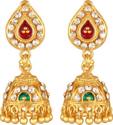 VIGHNAHARTA Allure Beautiful Shimmering Beautiful Jhumki earring for Women and Girls Cubic Zirconia Alloy Jhumki Earring