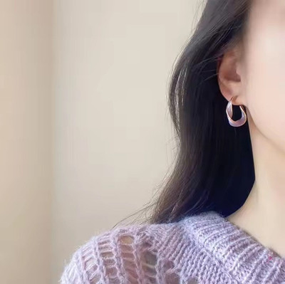 ADORNITY Korean Western Earrings For Women Stainless Steel Drops & Danglers