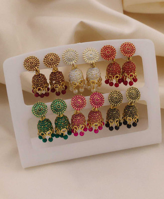 JV CREATION Earring_6_A01 Alloy Chandbali Earring, Drops & Danglers, Jhumki Earring, Stud Earring, Earring Set