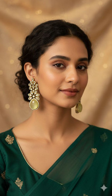 AK J Drops & Danglers Brass Drops & Danglers