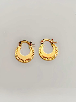 ANE Golden Plated Earrings & Studs For boys & Man and Woman Agate Alloy Stud Earring