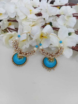 SAUMAKSHI DESIGNS Silk Thread Mogra Jhumki Earrings Plastic Jhumki Earring