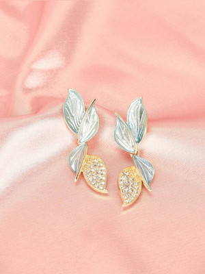 VAGHBHATT ERG-551 Stainless Steel Earring Set