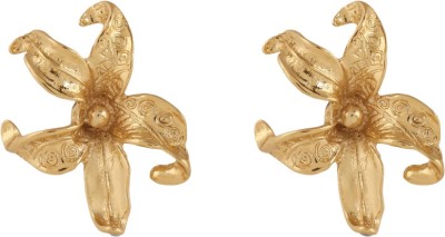 TFC THE FUN COMPANY Petal treasures gold plated stud earrings Brass Stud Earring