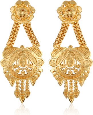 VIGHNAHARTA Vighnaharta Beautiful Gold Plated drop Earring for Women and Girls[VFJ2459ERG] Alloy, Brass Drops & Danglers