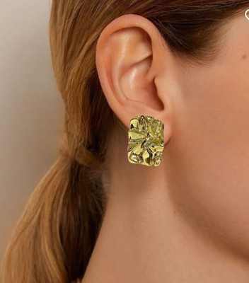 EDITION JEWELS Modern Abstract Gold Stud Earrings Alloy Stud Earring