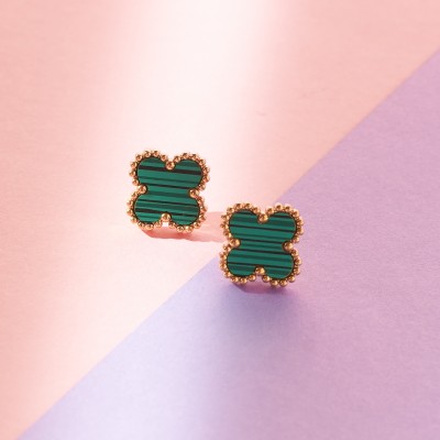 Salty Fashion Clover Earrings for Women | Studs | Accessories | Aesthetic Jewellery Copper Stud Earring