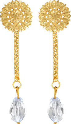 VIGHNAHARTA Vighnaharta Removable Studs 1 pair Stud 1 chain drop earring for women and Girls Beads Brass Drops & Danglers