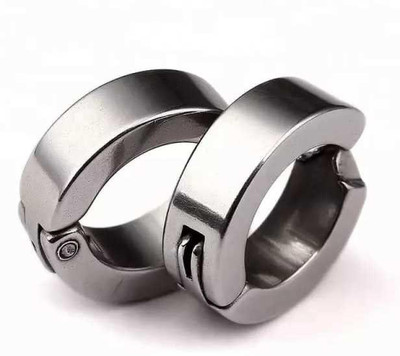 house of common Unisex Stud Fashion non-piercing hoop Stainless Steel Stainless Steel Magnetic Earring