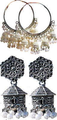 Hernger traders Simple Elegant Versatile Earring for Women Cubic Zirconia Alloy Earring Set
