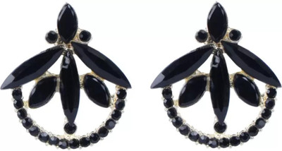 DEGHLAM Eid-Special,Ramadan Special Alloy Black Earrings stone Alloy Drops & Danglers