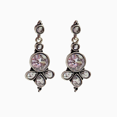 Gleefolks Traditional Classic Stylish Stone Earrings Metal Drops & Danglers
