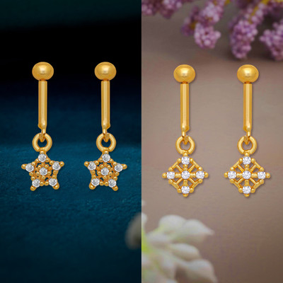 LUV FASHION Traditional Micron Plated Premium Earrings Collection For Women And Girls Brass Stud Earring