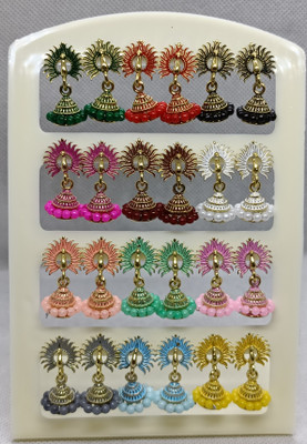 Vriti Imitation Peacock Design Alloy Jhumki Earring