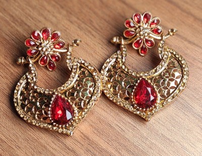 ss beauty fashion Kundan Artificial Earrings for Women and Girls Alloy Earring Set