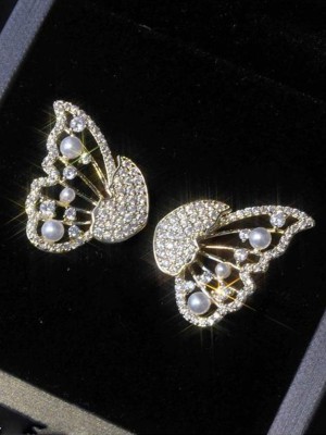 Xivir Xivir Half Butterfly Wing Fashion Design Jewelry Alloy Stud Earring