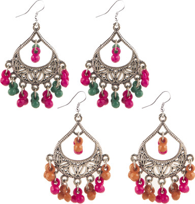 Jamleen Gallery Creative Frogs Dual-Color Earrings Combo Alloy Jhumki Earring