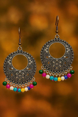 JANKI EARINGS EARING White Zircon Brass Jhumki Earring