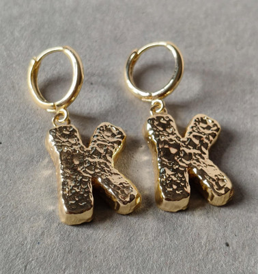 OrnateSilver AFER047BR Brass Hoop Earring