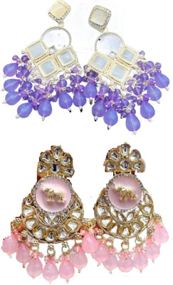 Hernger traders Simple Elegant Versatile Earring for Women Cubic Zirconia Alloy Earring Set
