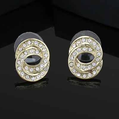 Estele Gold Plating Crystal Alloy Stud Earring