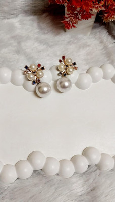 AKARISHIT PEARL DROP EARRING Alloy Drops & Danglers